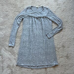 Heather gray long sleeve dress
